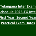 Telangana Inter Exam Schedule 2026-TG Inter First Year, Second Year Exam Dates