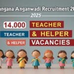 Telangana Anganwadi Recruitment 2025 – 14,000 Teacher & Helper Vacancies-Please no extra text-realistic images