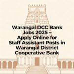 Warangal DCC Bank Jobs 2025