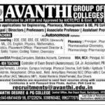 Avanthi Group of Colleges Recruitment 2026 – Faculty & Non-Teaching Jobs in Hyderabad