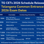 TG CETs 2026 Schedule Released – Telangana Common Entrance Tests 2026 Exam Dates