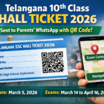 Telangana 10th Class Hall Ticket 2026 Update Hall Tickets to be Sent to Parents WhatsApp with QR Code Facility