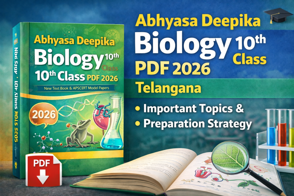 Abhyasa Deepika Biology 10th Class PDF 2026 Telangana – Important Topics & Preparation Strategy