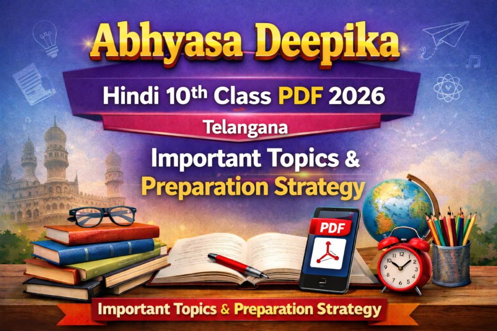 Abhyasa Deepika Hindi 10th Class PDF 2026 Telangana – Important Topics & Preparation Strategy
