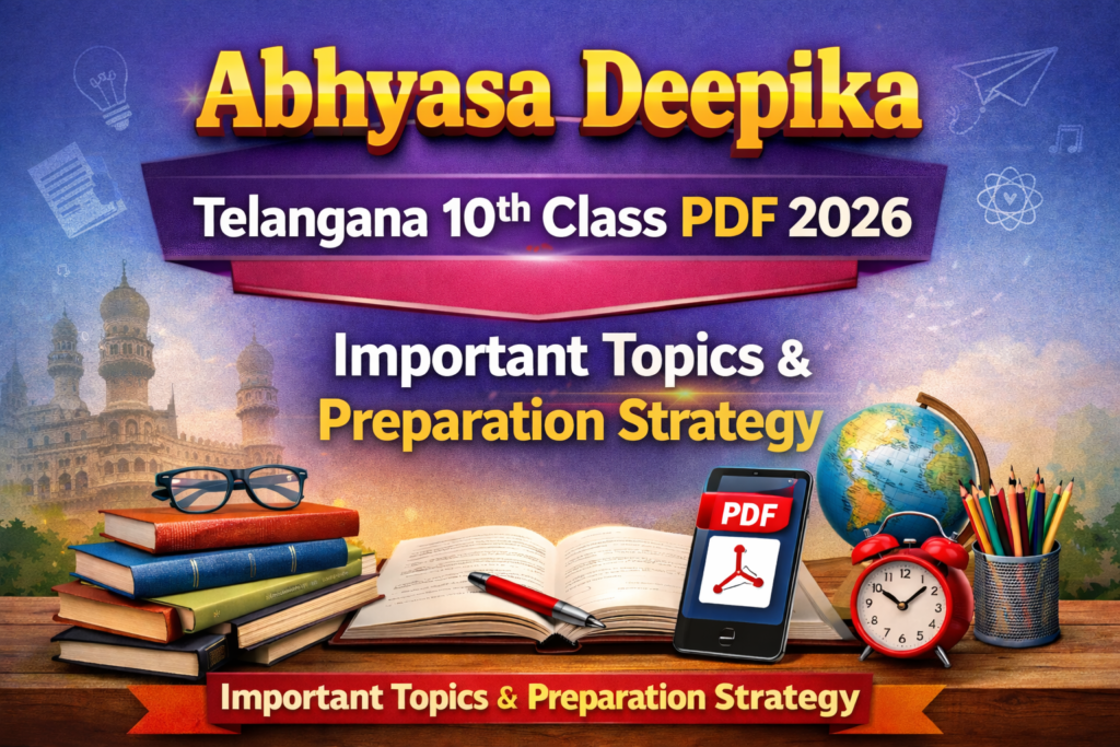 Abhyasa Deepika Telugu 10th Class PDF 2026 Telangana – Important Topics & Preparation Strategy