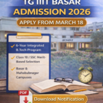 TG IIIT Admissions 2026 RGUKT Basar Releases Schedule for 6-Year Integrated B.Tech Program