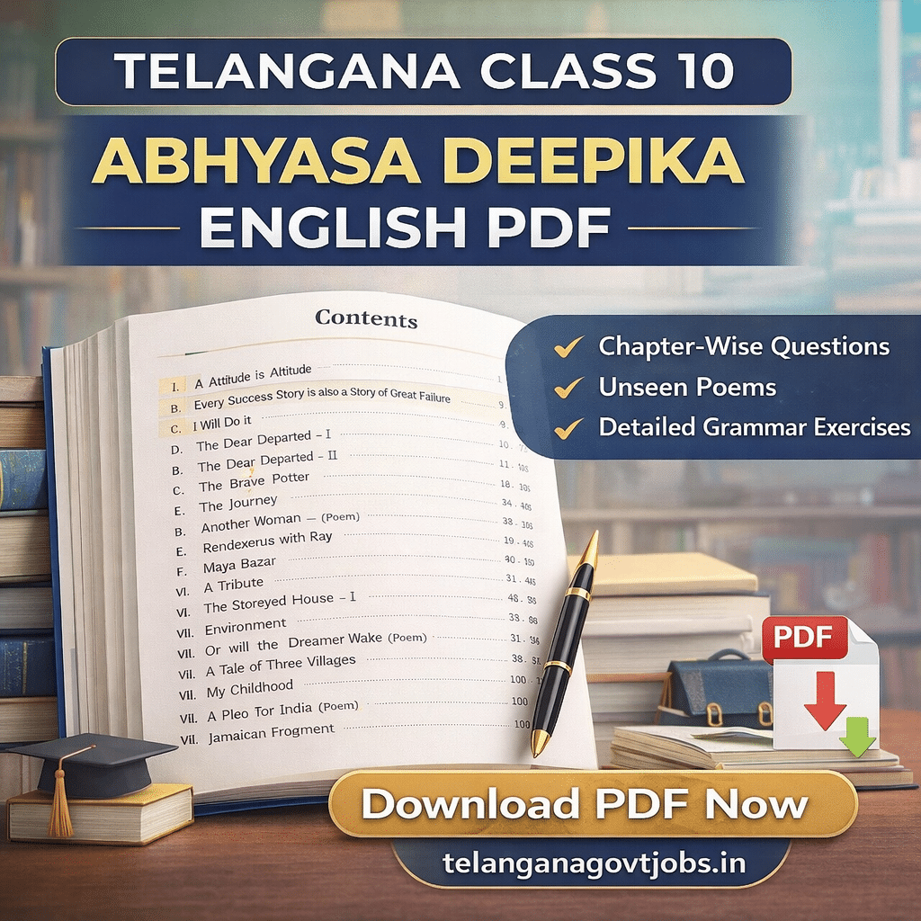 Telangana Class 10 Abhyasa Deepika English PDF – Chapter Wise Contents & Preparation Guide
