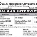 Allen Reinforced Plastics Hyderabad Recruitment 2026 Apply for Technician and Engineer Jobs