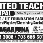 Hyderabad Naagarjuna Group of Schools Principal, NEET & IIT Foundation Faculty Jobs 2026
