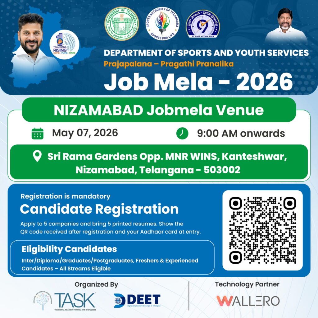TASK DEET Nizamabad Job Mela 2026 – Upcoming Job Mela in Nizamabad