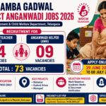 ICDS Jogulamba Gadwal District Anganwadi Jobs 2026-73 Anganwadi Teacher, Helper Jobs in Gadwal