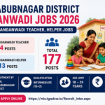 Mahabubnagar District Anganwadi Jobs 2026 177 ICDS Anganwadi Teacher, Helper Jobs