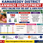 Kamareddy District Anganwadi Jobs 2026-Anganwadi Teacher, Helper Jobs in Kamareddy Last date 25-07-2026