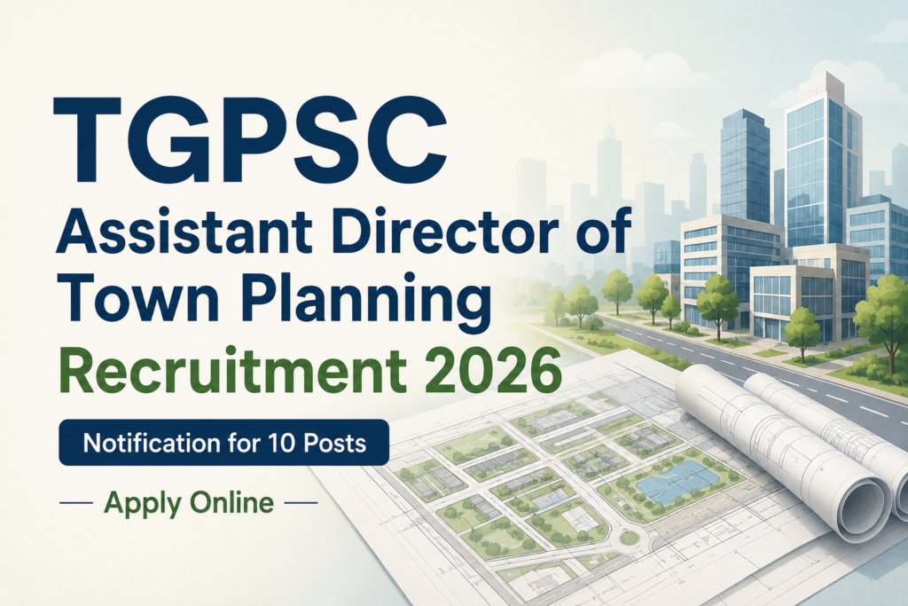 TGPSC Assistant Director of Town Planning Recruitment 2026 Notification 1 TGPSC Assistant Director of Town Planning Recruitment 2026 Notification