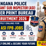 Telangana Police Assistant Sub Inspector (ASI) Finger Print Bureau Recruitment 2026 – Apply Online for 23 ASI FPB Jobs
