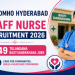 DMHO Hyderabad Staff Nurse Recruitment 2026-49 Telangana Basti Dawakhana Jobs